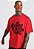 T-SHIRT VERMELHA QUEM SAMBA SEUS MALES ESPANTA - Imagem 1