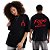 T-SHIRT PRETA FOGO NOS RACISTAS - Imagem 1