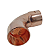 Curva de Cobre 90 graus 1.1/8" - Imagem 2