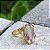 Anel Ouro 18K com Praziolita Verde e Diamantes - Imagem 3