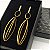 Brinco Longo Oval Vazado Ouro 18K - Imagem 2