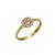 Anel Redondo Chuveiro Diamantes Ouro 18K - Imagem 2