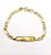 Pulseira Infantil Bebê Ouro 18k Plaquinha Para Gravar Nome - Imagem 1