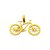 Pingente Bicicleta Em Ouro 18k Com Nota Fiscal - Imagem 1
