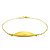 Pulseira Infantil Ouro 18k Com Chapa Oval - Imagem 1