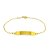 Pulseira Infantil Em Ouro 18k Cartier Com Chapa - Imagem 1