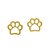 Brinco Em Ouro 18k Patinha De Cachorro Pet - Imagem 1