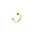 Piercing Com Zircônia Em Ouro 18k Orelha - Imagem 1
