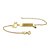 Pulseira Infantil Chapa Em Ouro 18k Pingente Gato - Imagem 2