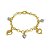 Pulseira Em Ouro 18k Com Berloque De Coração Três Cores - Imagem 1
