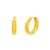 Brinco Argola Lisa Em Ouro 18k Pequena - Imagem 1