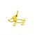Pingente Cachorro Dachshund Em Ouro 18k Com Brilhante - Imagem 1