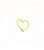Pingente Coração Vazado Em Ouro 18k - Imagem 3