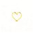Pingente Coração Vazado Em Ouro 18k - Imagem 1