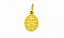 Corrente + Pingente Nossa Senhora Das Graças Oval 18k 0,750 - Imagem 4