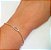 Pulseira Bailarina Com Olho Grego Em Ouro 18k - Imagem 1
