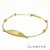 Pulseira Infantil Com Chapa + Brinco 3,5mm Ouro 18k - Imagem 3