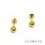 Pulseira Infantil Com Chapa + Brinco 3,5mm Ouro 18k - Imagem 2