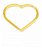 Piercing De Orelha Coração Em Ouro 18k Cartilagem - Imagem 1