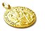 Pingente São Bento Em Ouro 18k Com Corrente Palmeira 45cm - Imagem 3