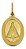 Pingente Medalha Nossa Senhora Em Ouro 18k Média - Imagem 2
