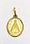 Pingente Nossa Senhora Aparecida Medalha Oval Em Ouro 18k - Imagem 2