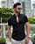 CAMISA MC ACETINADA PRETA - Imagem 1