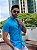 CAMISA MC LINHO AZUL TURQUESA - Imagem 2
