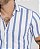 CAMISA MC LISTRADA AZUL E BRANCO - Imagem 2