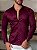 CAMISA SLIM ML ACETINADA MARSALA - Imagem 1