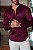 CAMISA SLIM ML ACETINADA MARSALA - Imagem 3