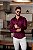 CAMISA SLIM ML ACETINADA MARSALA - Imagem 4
