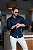 CAMISA SLIM ML ACETINADA AZUL MARINHO - Imagem 2