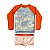 Conjunto Camiseta Manga Longa Proteção UV Sunga Infantil 8-10 - Imagem 47