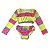 Conjunto Infantil Proteção UV Biquini Cropped Manga Longa com Calcinha - Imagem 6