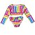 Conjunto Infantil Proteção UV Biquini Cropped Manga Longa com Calcinha - Imagem 7