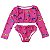 Conjunto Infantil Proteção UV Biquini Cropped Manga Longa com Calcinha - Imagem 2