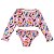 Conjunto Infantil Proteção UV Biquini Cropped Manga Longa com Calcinha - Imagem 8