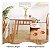Kit Toalhas de Mesa Plástico PVC Transparente Cristal Impermeável 70 x 70cm Buffet Bar - Imagem 3