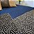 Peseira cama Sofá Casal Queen King Luxo Protetora Decorativa Em Jacquard 2,60mx45cm - Imagem 2