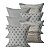 Kit 6 Capas de Almofadas 45x45 Moderna Decorativa Sala Sofá - Imagem 17