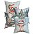 Kit 2 ou 4 Capas de Almofada Natalinas 43x43cm Suede Estampa Papai Noel para Sala e Quarto - Imagem 18
