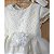 Vestido de Bebê Menina Batizado Renda Creme - Imagem 1