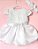 Vestido de Bebê Menina Batizado Branco Renda Flores - Imagem 3