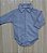 Camisa Social Bebê Menino Batizado Body Manga longa - Imagem 6