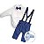 Roupa de Batizado Bebê Menino Kit Completo com Sapatinho - Imagem 4
