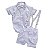 ROUPA BATIZADO BEBÊ MENINO KIT BERMUDA SARUEL. - Imagem 2