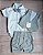 ROUPA BATIZADO BEBÊ MENINO KIT BERMUDA E COLETE. - Imagem 15