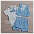 ROUPA BATIZADO BEBÊ MENINO KIT BERMUDA E COLETE. - Imagem 2