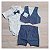 ROUPA BATIZADO BEBÊ MENINO KIT BERMUDA E COLETE. - Imagem 4